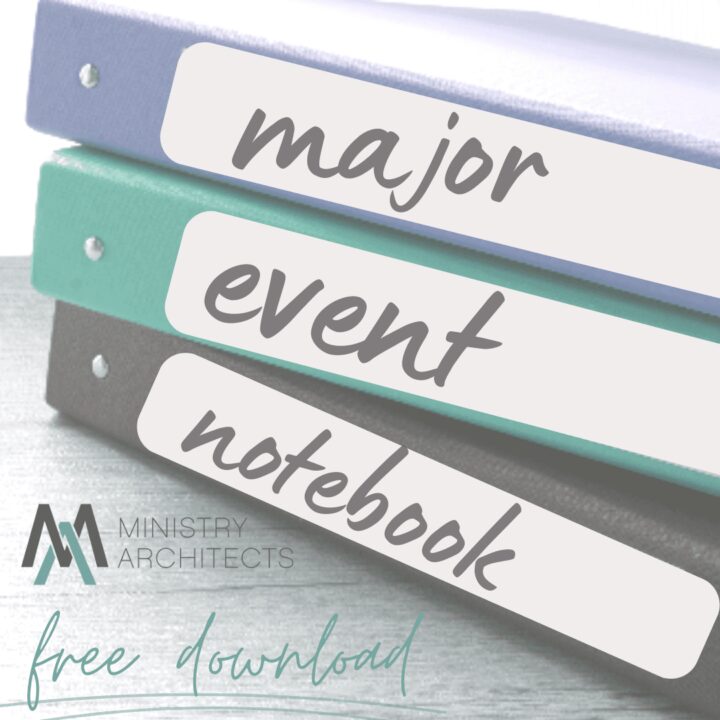 Major Event Notebook